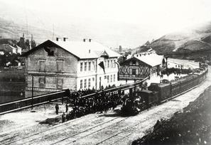 Kraslické nádraží 1886